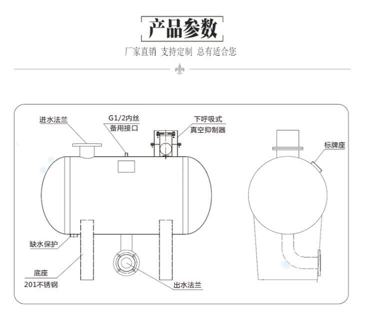 稳压罐结构图片