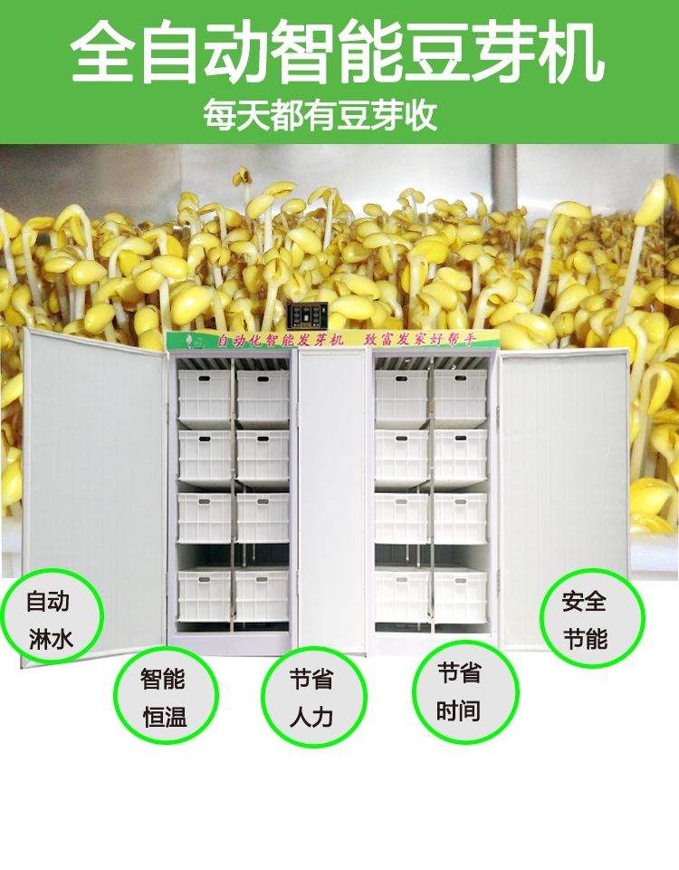 商用豆芽機  一機雙控豆芽機   黃綠豆芽生長機