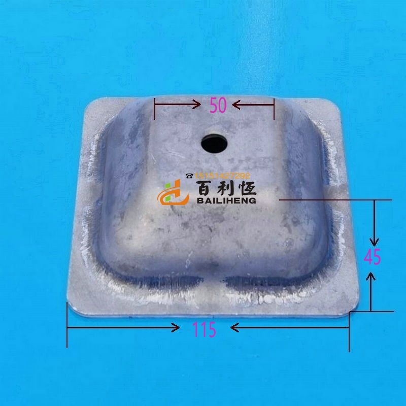 堆垛脚碗堆垛脚立柱方管底脚盖帽料箱脚腕货架脚堆脚杯铸钢巧固架