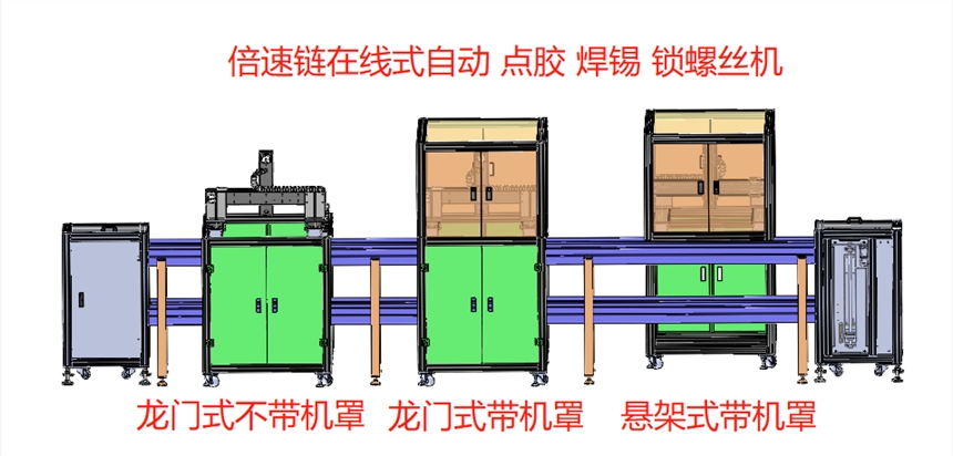 倍速链组装线扫地机器人全自动螺丝机/焊锡机、点胶机