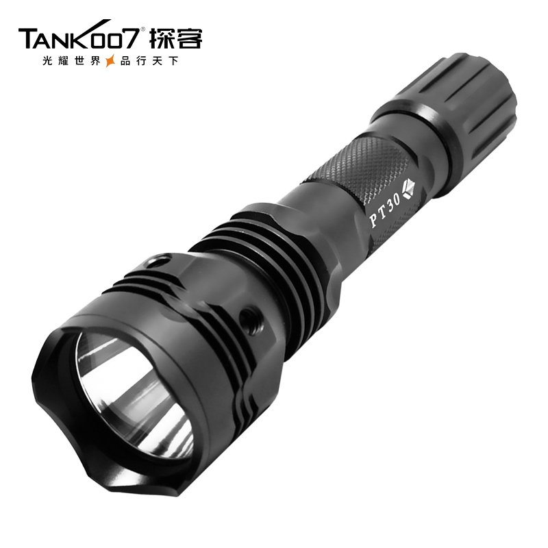 TANK007 PT30高亮夜骑露营防水安全锤强光远射手电筒