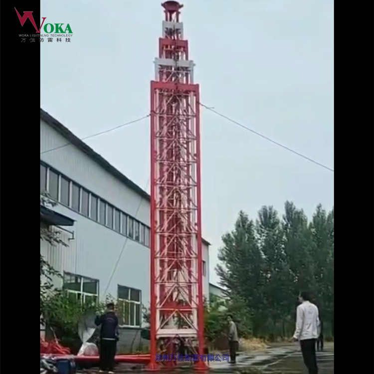 50米移動(dòng)避雷升降系統(tǒng)負(fù)載450kg升降天線桿內(nèi)置拉線伸縮監(jiān)控桿