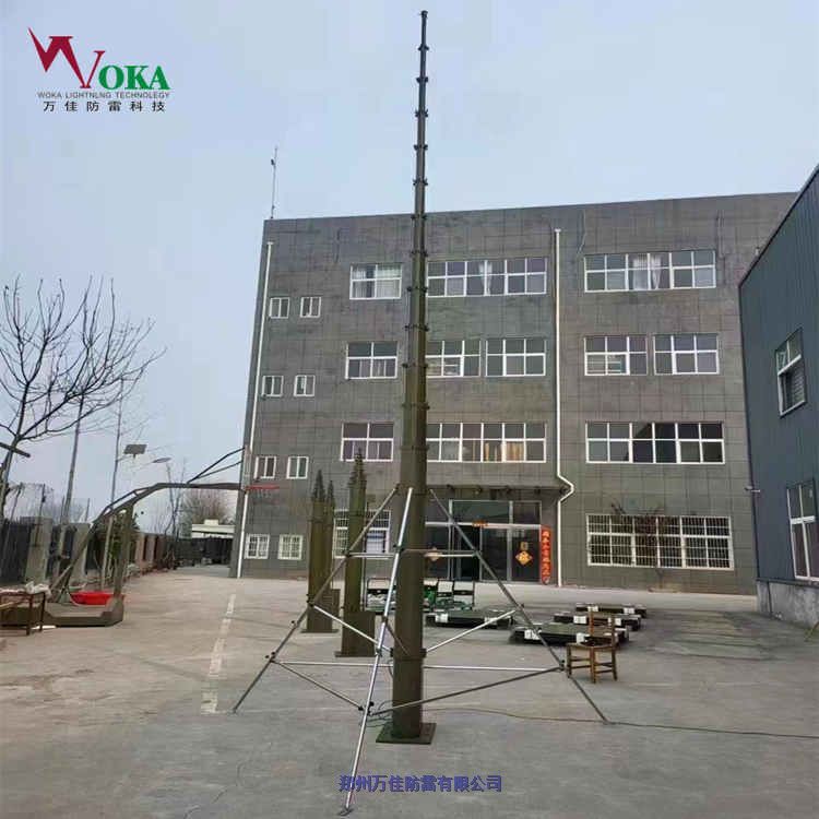 商業(yè)街升降遮陽傘可搬運快裝倒伏式避雷塔便攜式伸縮式三腳架