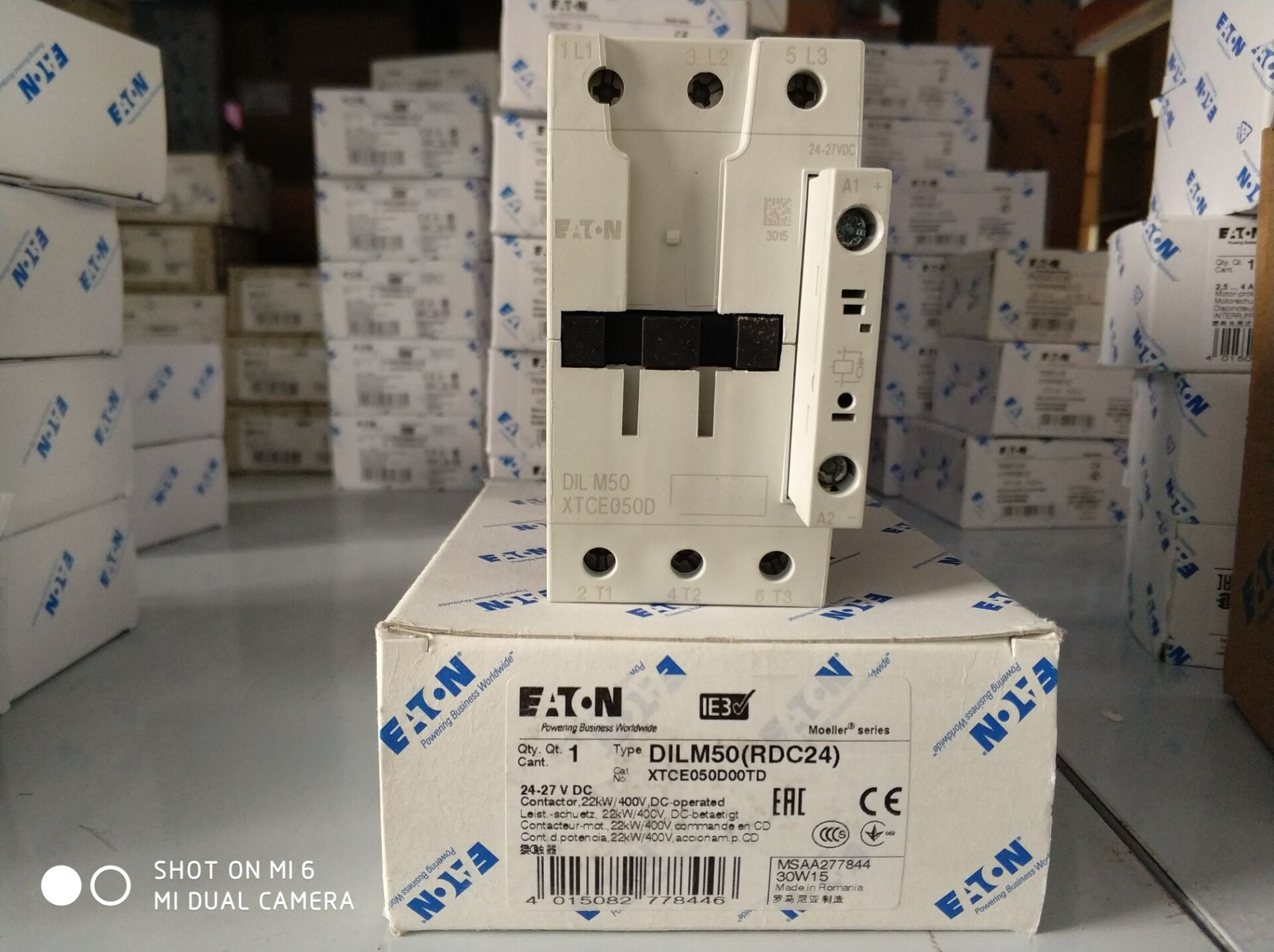 EATON/伊顿穆勒DILM50接触器/原装正品/库存现货供应