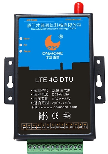 厦门才茂CM510-72系列工业级端子接口4G  DTU