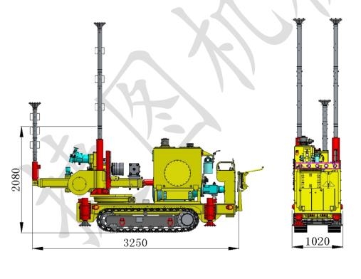 捷图ZDY3500LPS型煤矿用履带式全液压坑道钻机