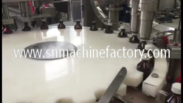 Automatic disinfectant spray bottle liquid filling and capping machine