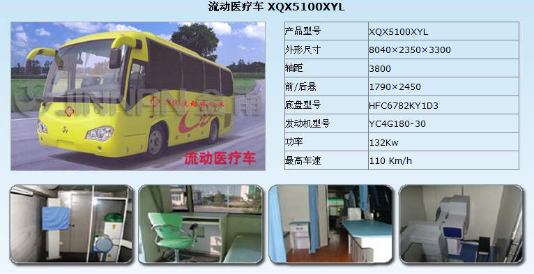 无锡厂家热销XQX5100XYL型医用体检车 金南牌质量品质有保障