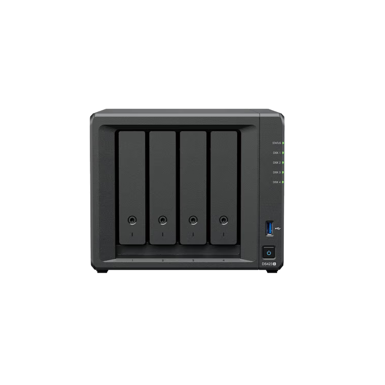 群晖（Synology）DS423 四核心4盘位NAS网络存储私有云（无硬盘）