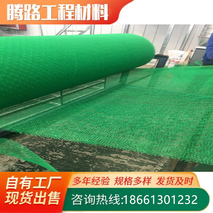 EM3植被网荒山绿化固土边坡护坡220g三维植草网