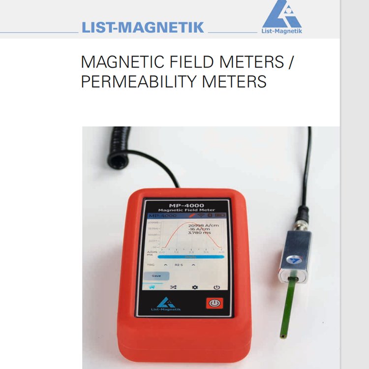 德国List-Magnetik校准标准快5A\/cm优势供应原装进口