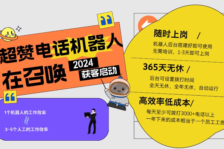 电话智能机器人打电话获客日呼3000通一套系统抵10个员工