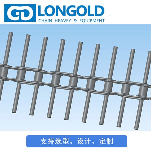 LONGOLD畜牧业自动化包装机用链条不锈钢双侧延长销轴链来图定制