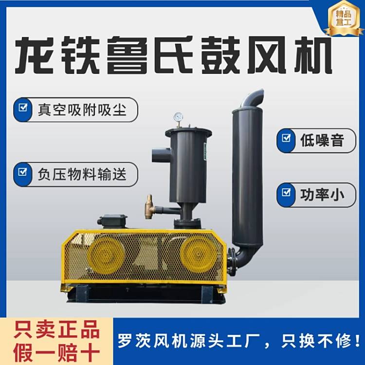 鲁氏龙铁鼓风机真空吸附吸尘负压物料输送低噪音