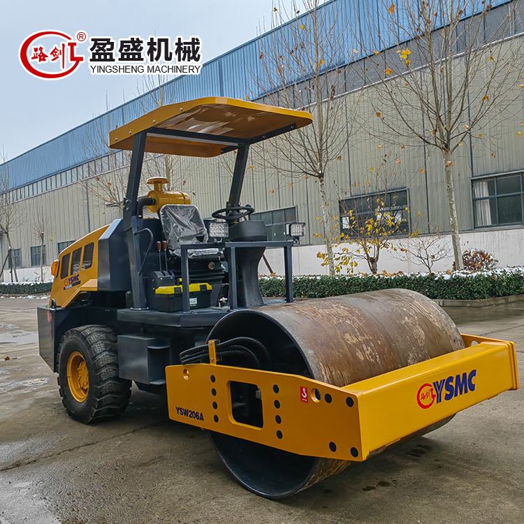 6吨座驾式单钢轮压路机小型六吨液压振动中型压实机厂家