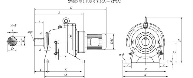  減速機(jī)機(jī)架結(jié)構(gòu)尺寸圖_減速機(jī)結(jié)構(gòu)分析及拆裝實(shí)驗(yàn)