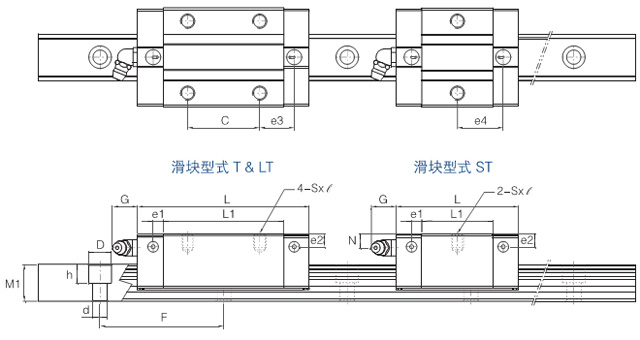 深圳东莞直线导轨tbi导轨上银导轨加工高精密度直线导轨